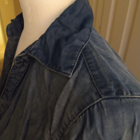 New York & Company Denim long sleeve shirt (SUPER SOFT) - Picture 6 of 16